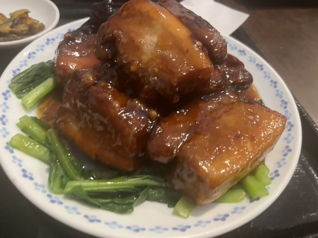 角煮黒酢酢豚定食